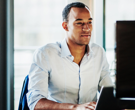 Office worker working